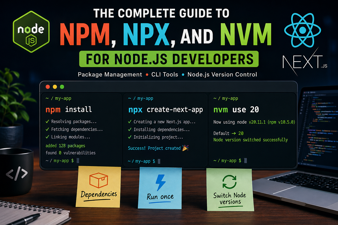The Complete Guide to NPM, NPX, and NVM for Node.js Developers