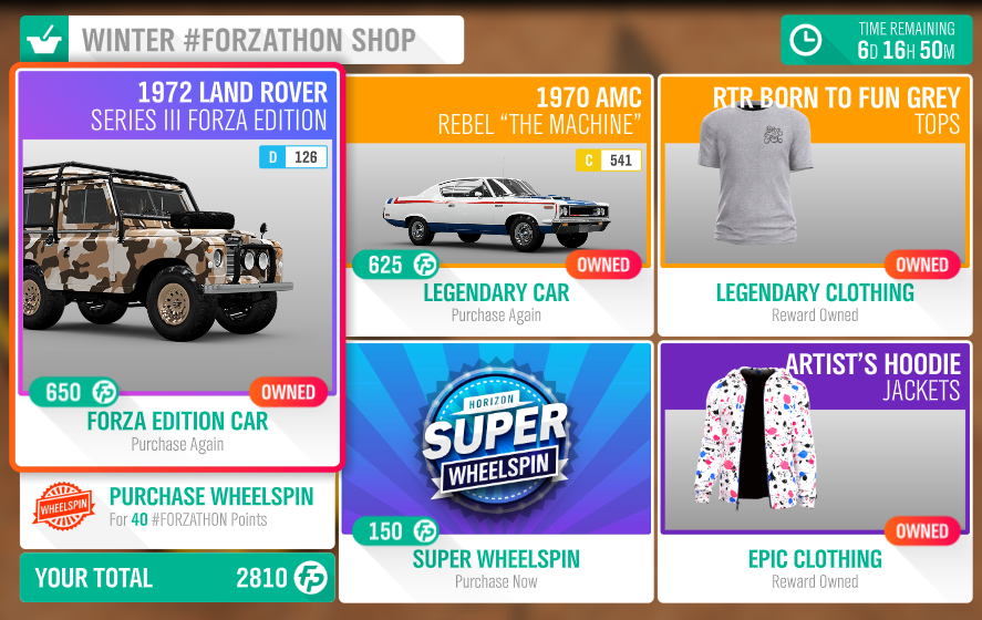 Forza Horizon 4 Series 21 Update Will Include These 6 Cars