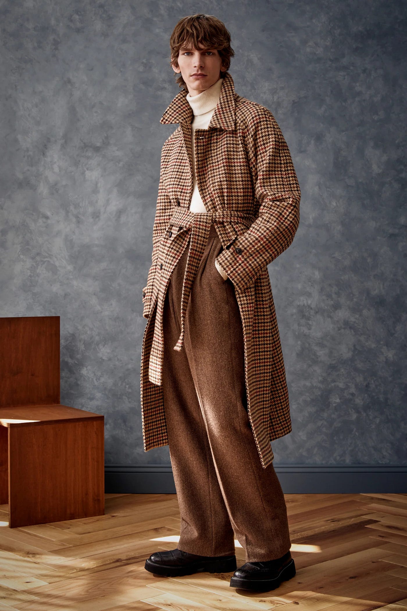 THE TOE CHAMBÉRY STANDNECK コート S THE TOE CHAMBÉRY STANDNECK COAT THE TOE CHAMBÉRY STANDNECK COAT