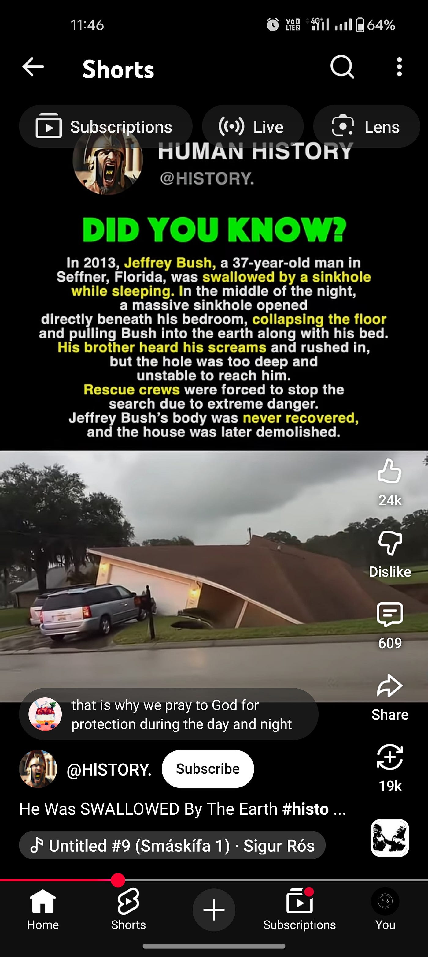 Screenshot from YouTube