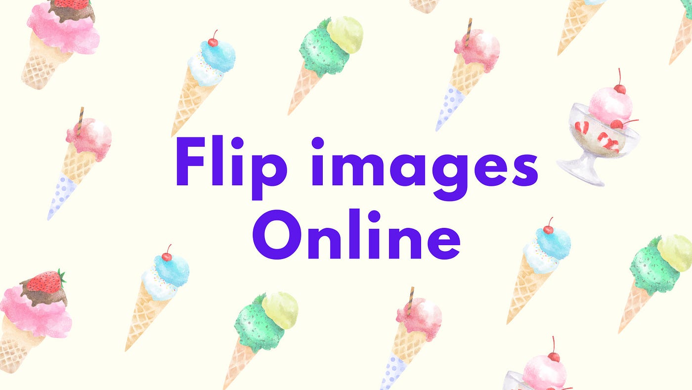 How to Flip images using an online tool?