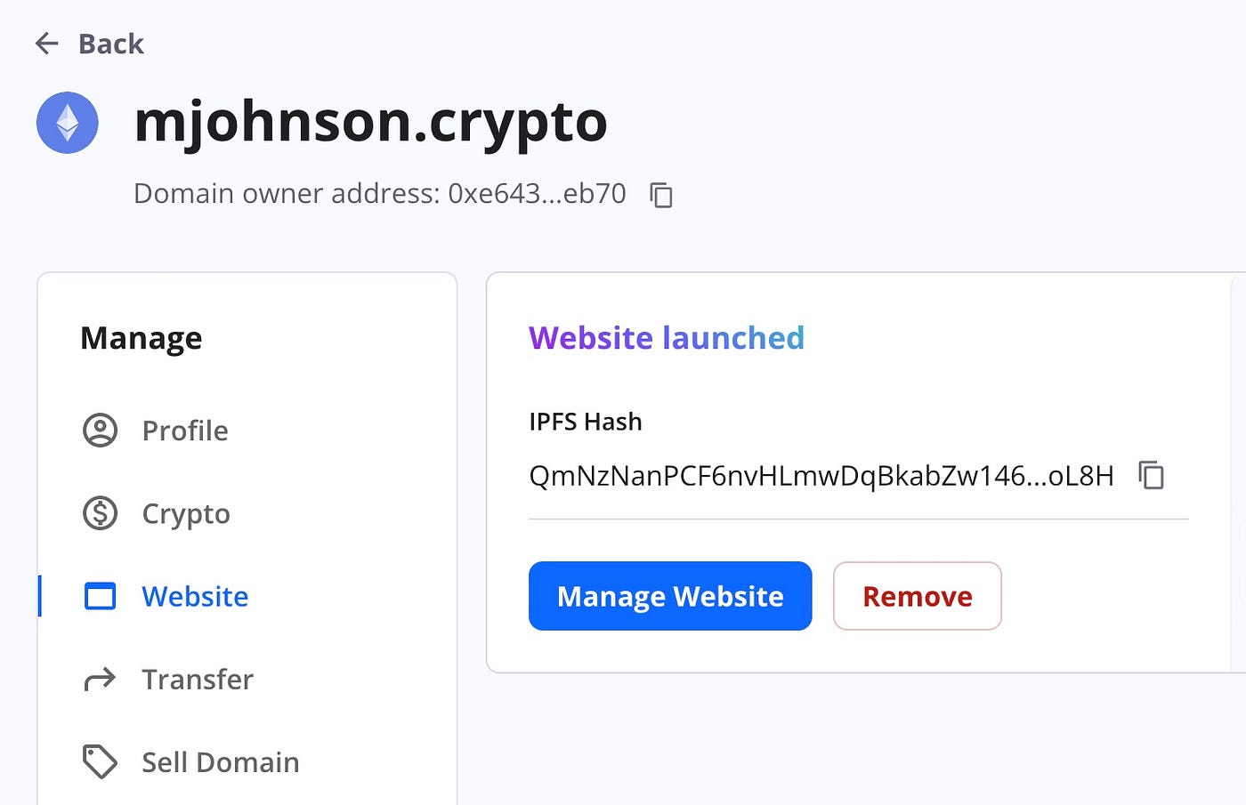 How to Build Your First Crypto Website Using Unstoppable Domains and Free  Hosting | by Michael Johnson | Coinmonks | Medium