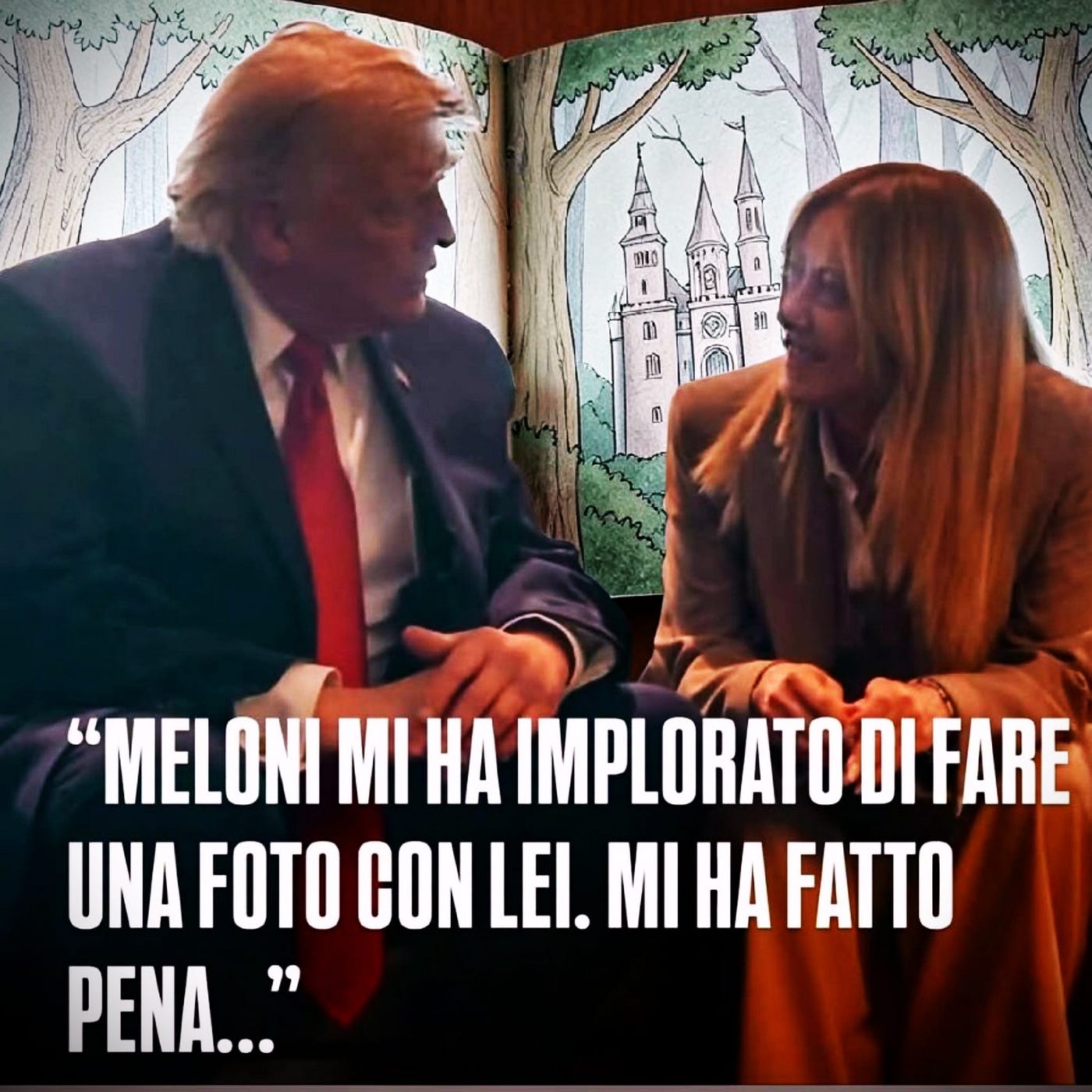 Trump — Meloni. Tra realtà, propaganda e favole: ciò che i video mostrano e i media non dicono.