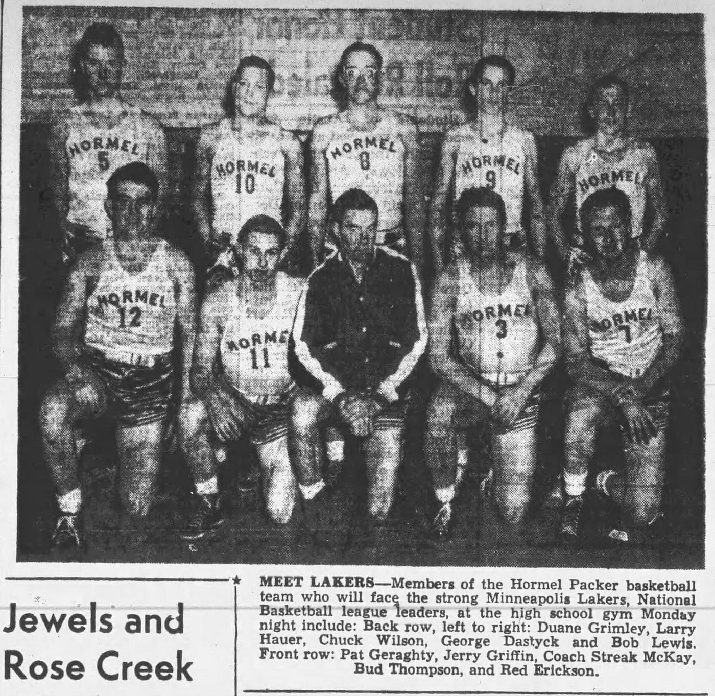 LOOKBACK: Minneapolis Lakers once played in Austin gym | by Tim