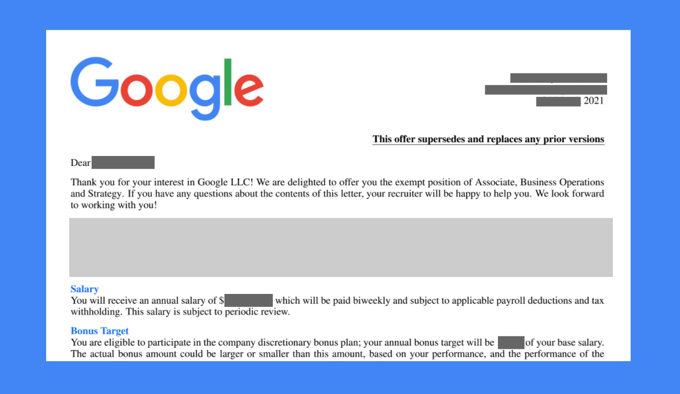 How I aced my interviews and received an offer from Google BizOps | by  Gregor Fitzpatrick | Medium