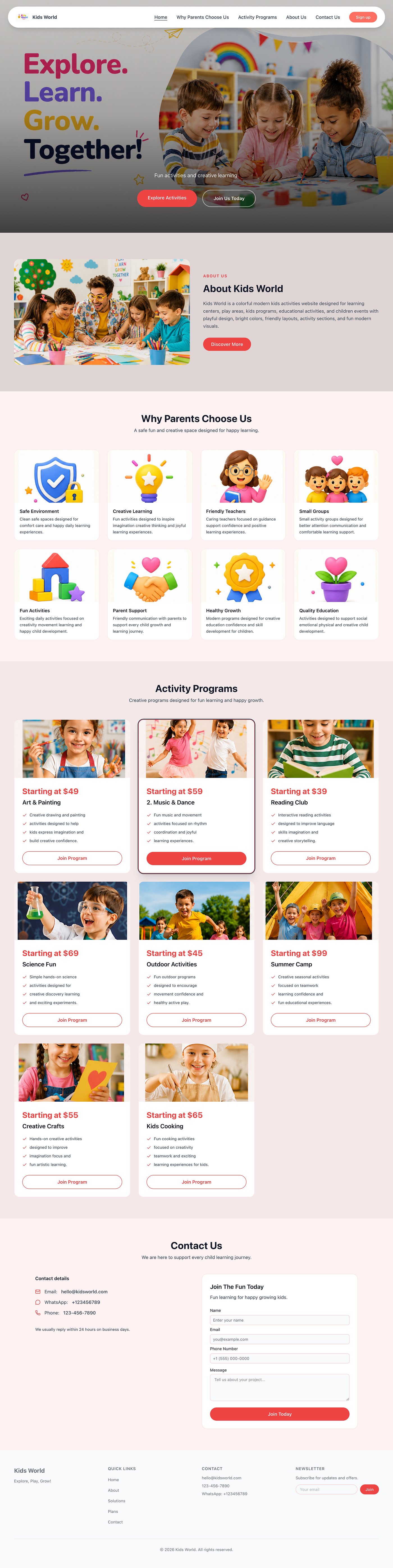 Build a Beautiful kindergarten Website in 60 Seconds- with Forless