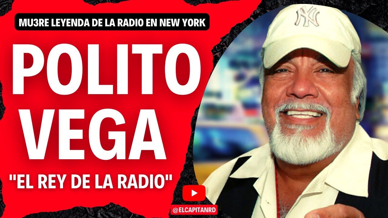 RIP Polito Vega, the Master Voice of New York Hispanic Radio | by David  Hinckley | Medium