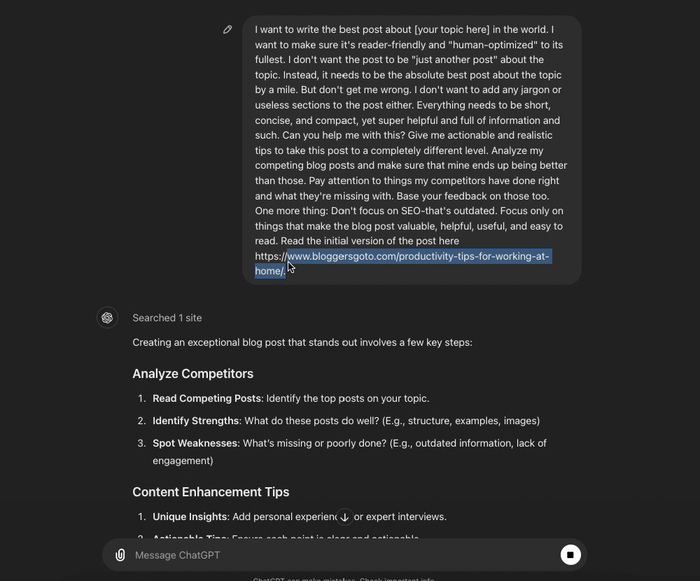 要求 AI 将 ChatGPT 上的 AI 内容人性化