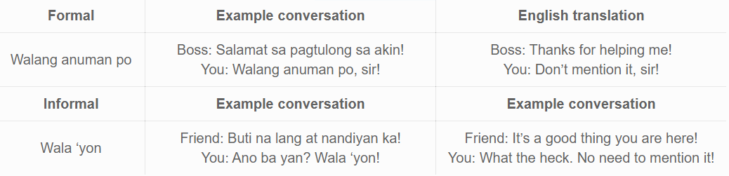 9 Fail-Proof Ways To Say You're Welcome In Tagalog - Ling App