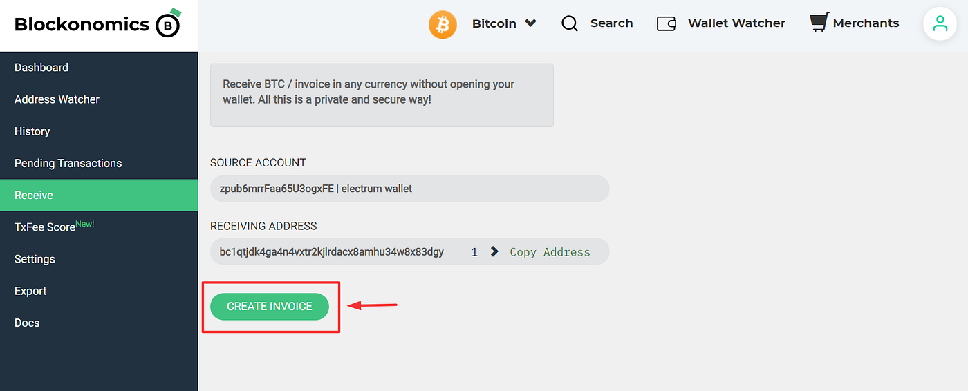 How To Create a Bitcoin Invoice — Blockonomics | by Arpit Agarwal |  Coinmonks | Medium