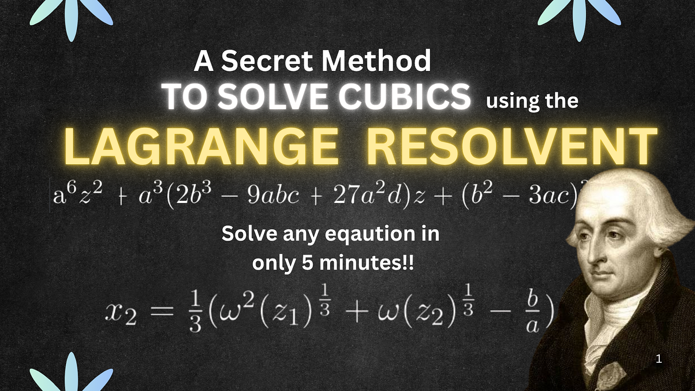 How would Lagrange solve the general cubic?