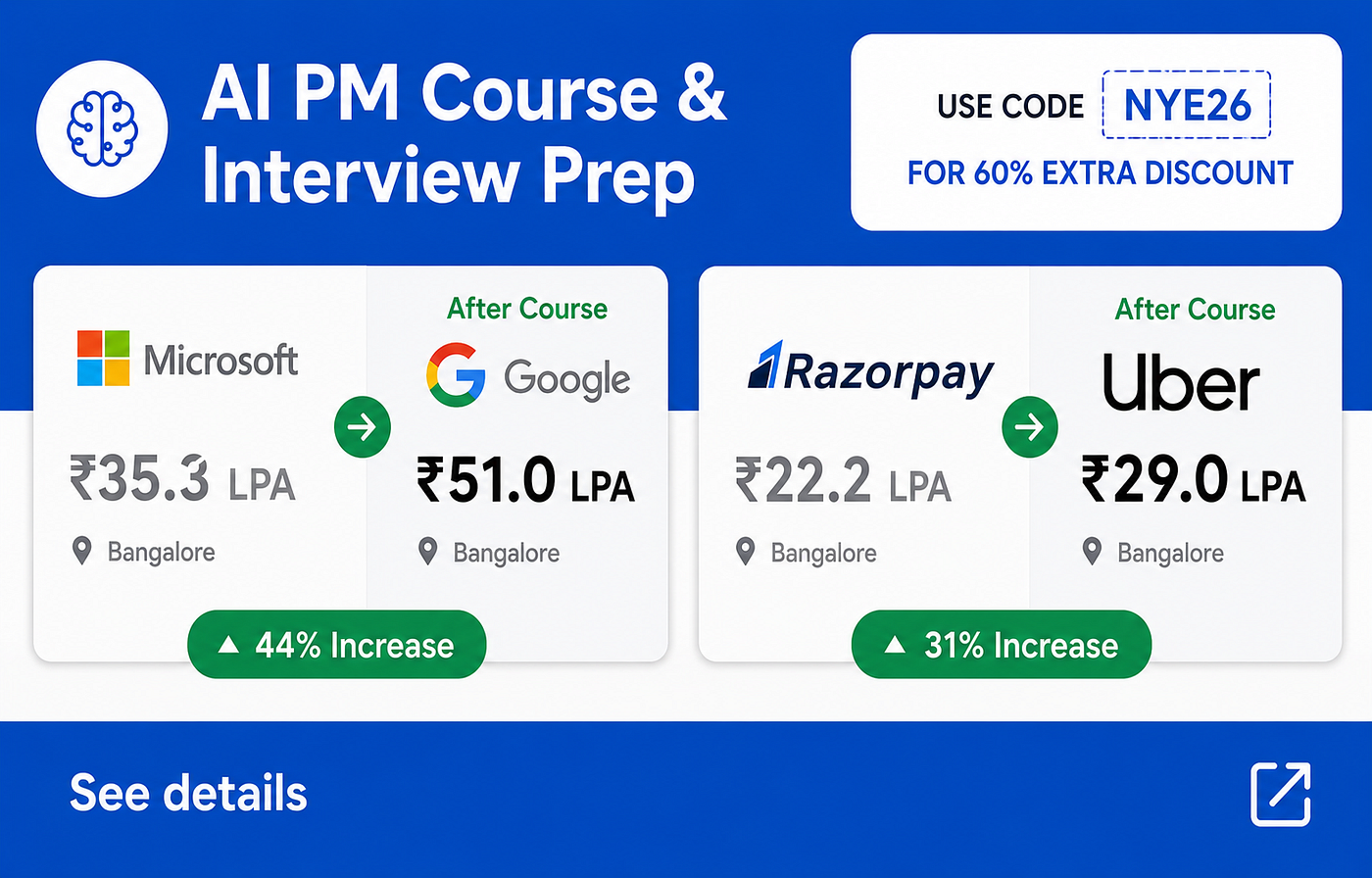 See testimonials and course details