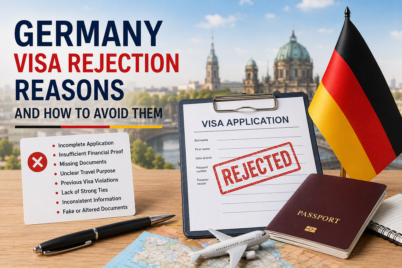 Germany Visa Rejection Reasons and How to Avoid Them