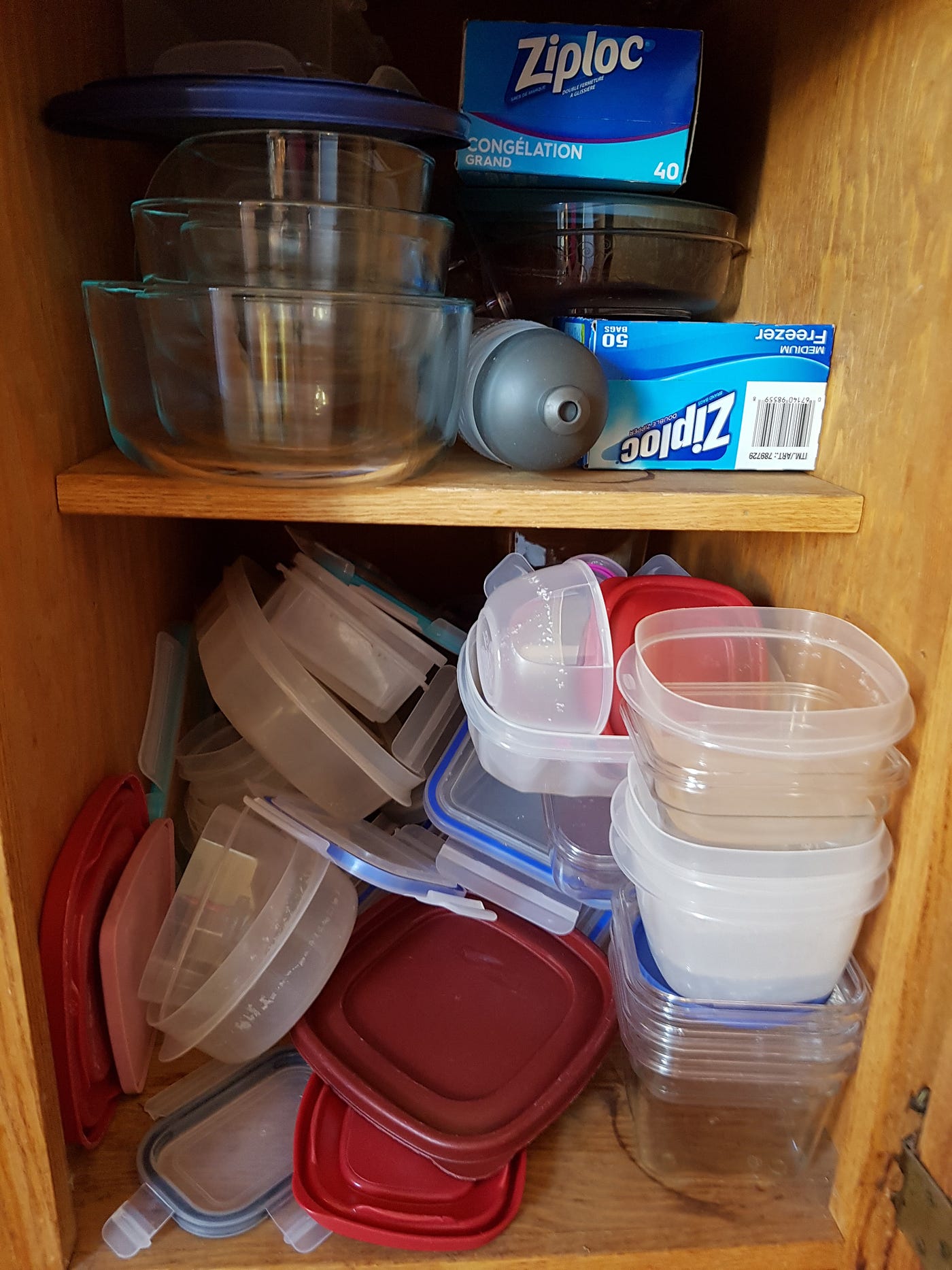 Moved to a new house and my wife organized the tupperware drawer