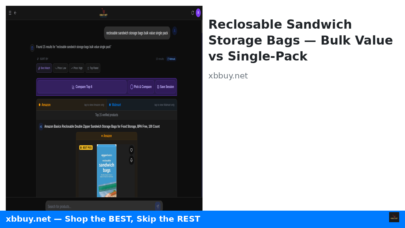The $2.64 Sandwich Bag That Beat Ziploc in 43,000 Reviews (And 2 Bulk Picks I Stopped Buying)