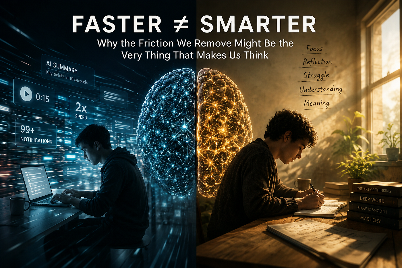 Is a Frictionless Society Making Us Smarter — or Quietly Destroying Human Thought?