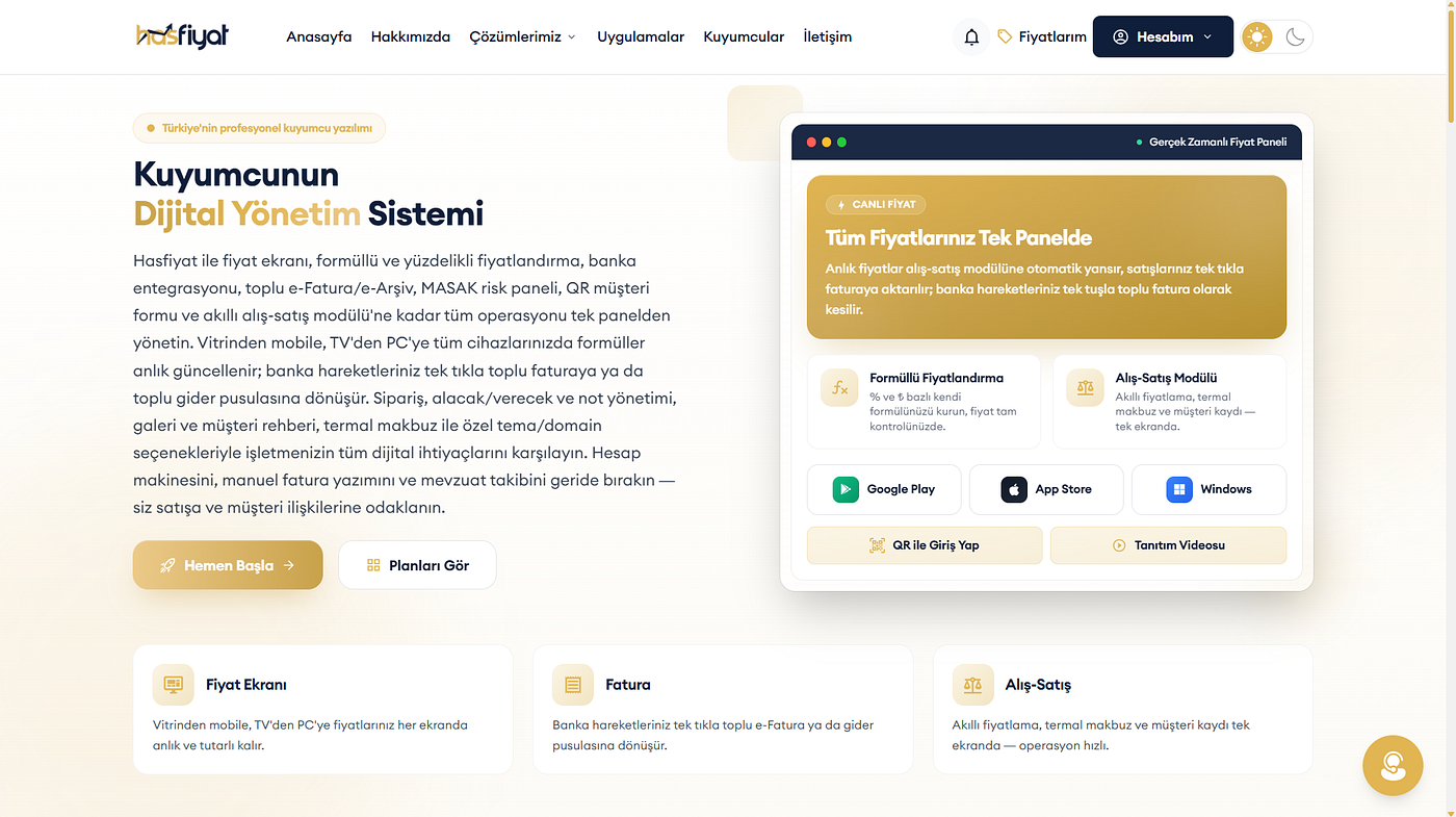 Harem Altın API — Altın API’si: altinapi.hasfiyat.com