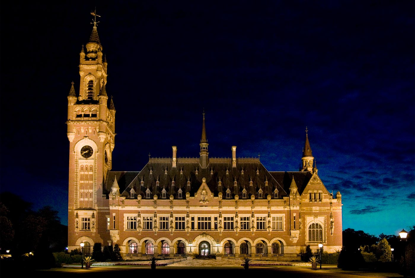 Peace Palace, The Hague — site of the International Court of Justice  Image via Wikimedia Commons.