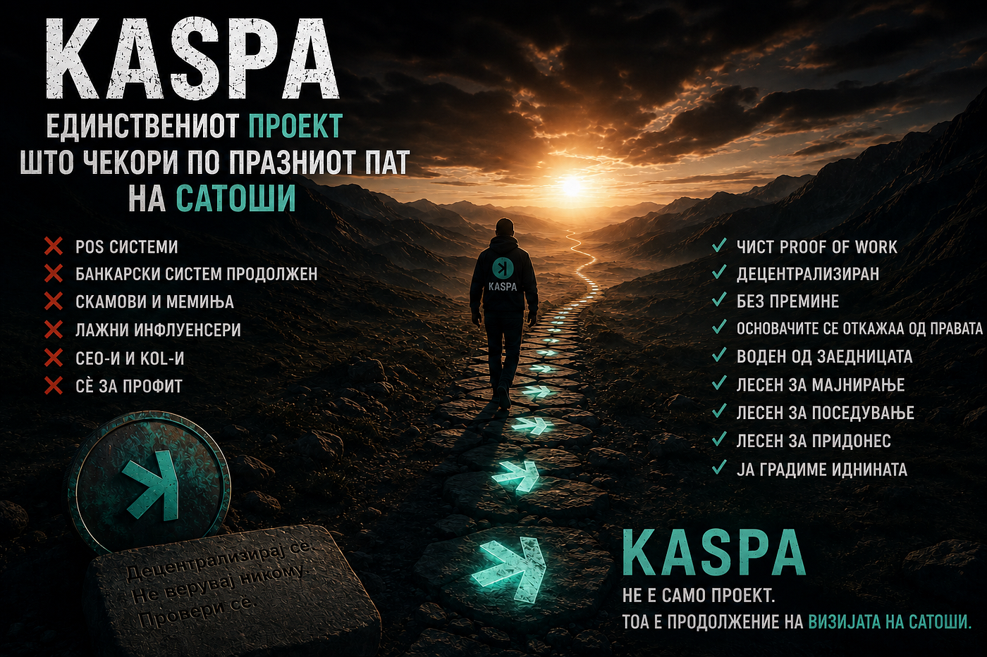 Kaspa, единствениот проект што чекори по празниот пат на Сатоши