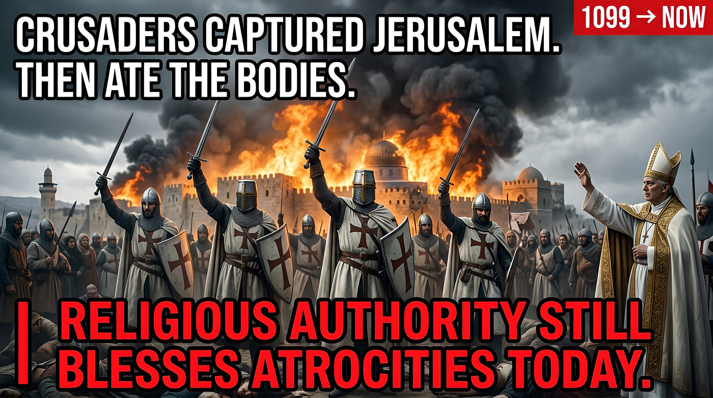 Crusaders Captured Jerusalem. Massacred 70,000. Ate the Bodies. Sound Familiar?