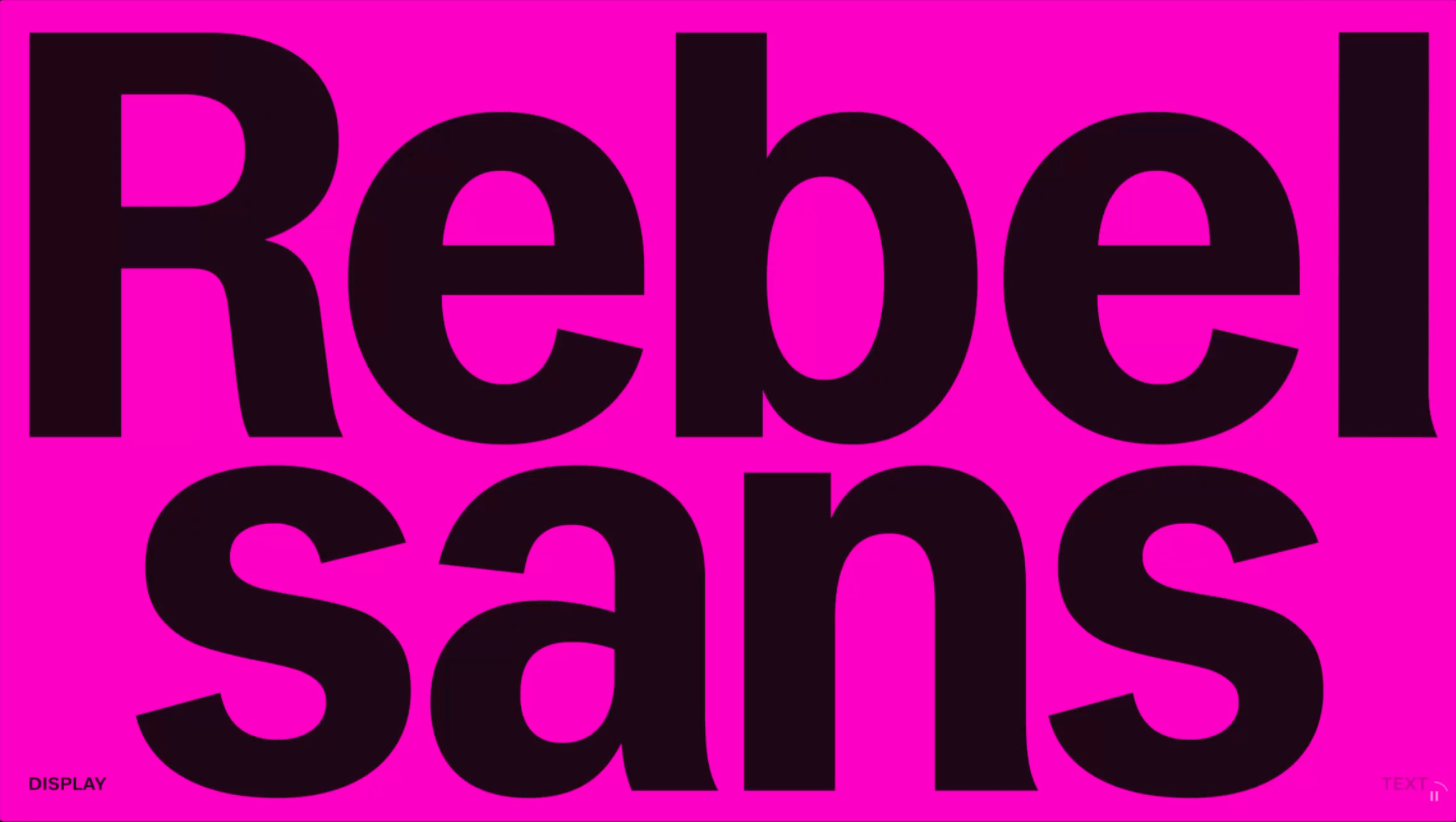 Rebel Sans Display versus Rebel Sans Text. Image source: Koto. https://koto.com/projects/lyft
