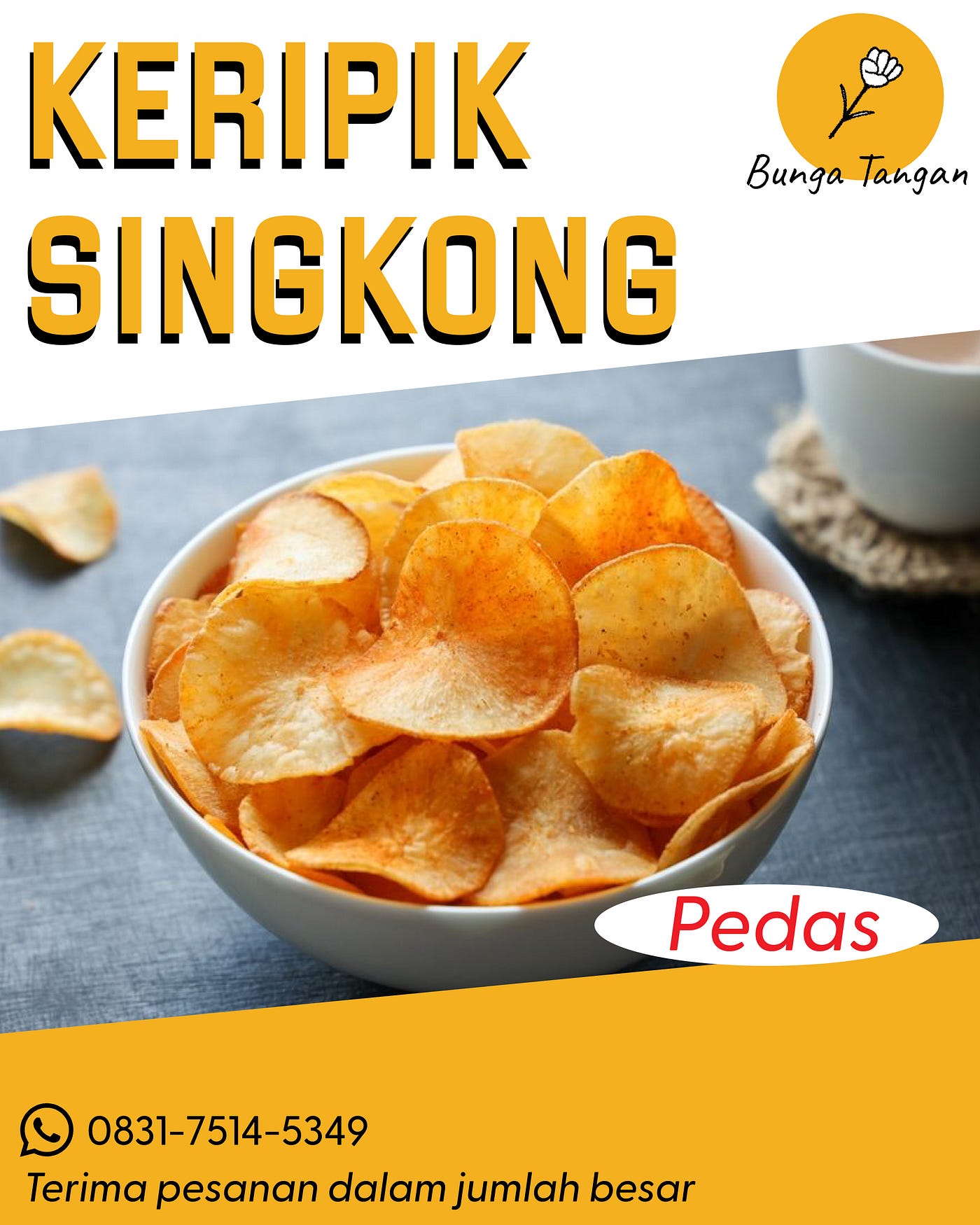 Jual Keripik Singkong Cassava 0831–7514–5349