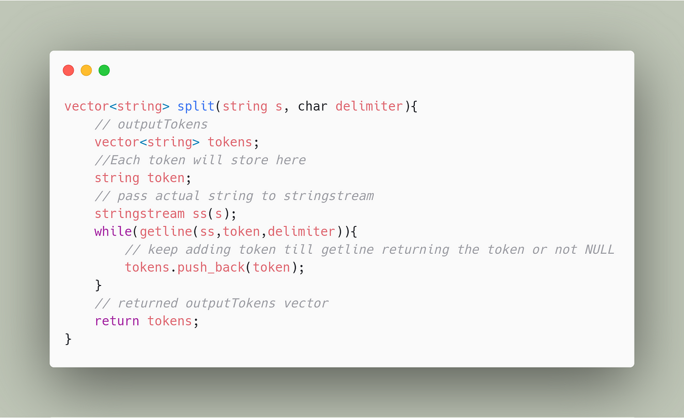 Implement the Split function in C++ using stringstream. | by Saurav gupta |  Medium