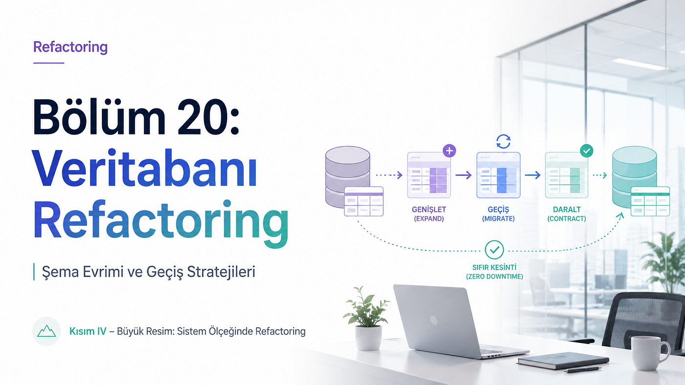 Refactoring — Mevcut Kodun Tasarımını İyileştirme Sanatı — Bölüm 20: Veritabanı Refactoring — Şema…