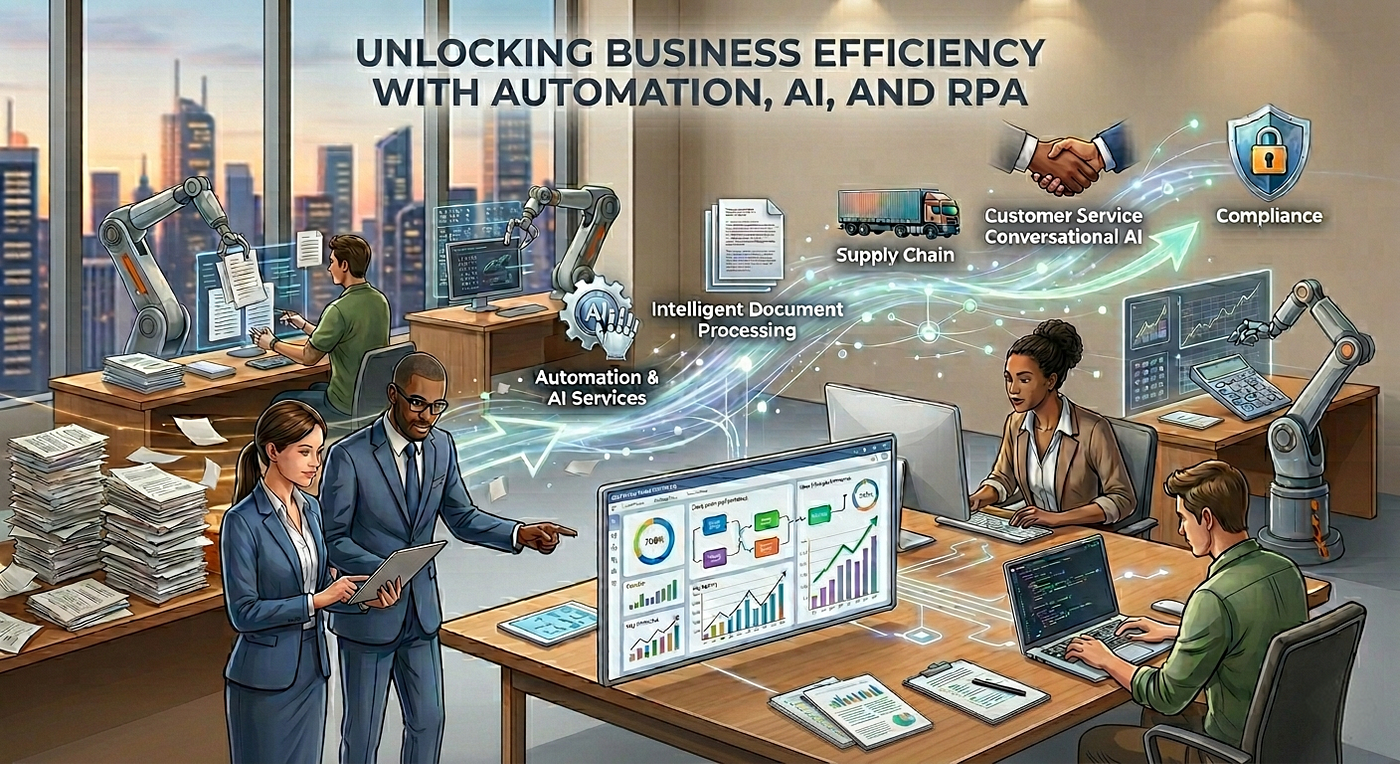 Unlocking Business Efficiency with Automation, AI, and RPA