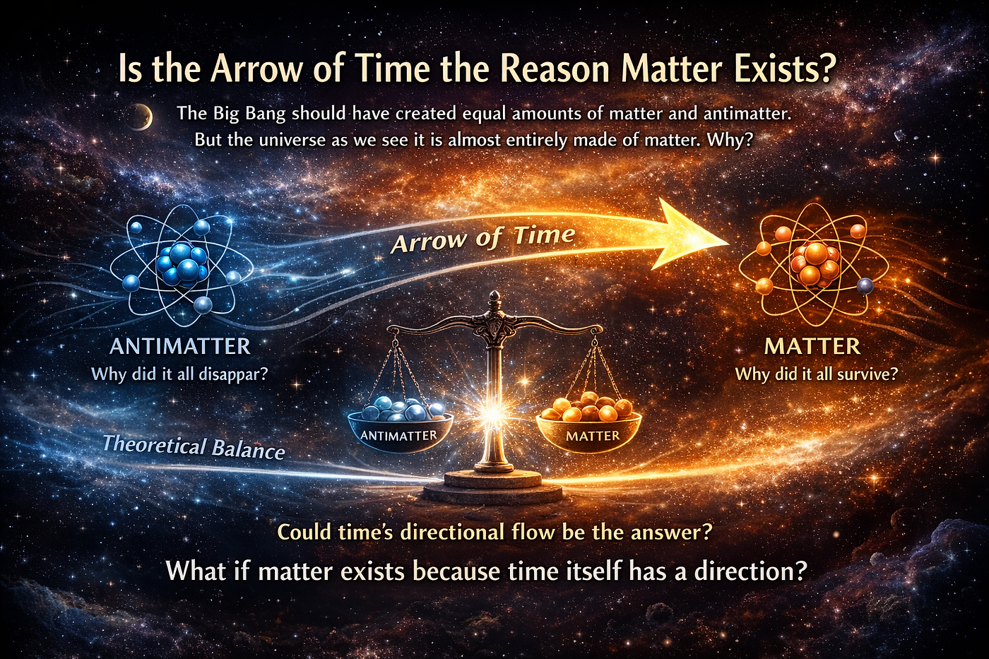 Is the Arrow of Time the Reason Matter Exists at All?