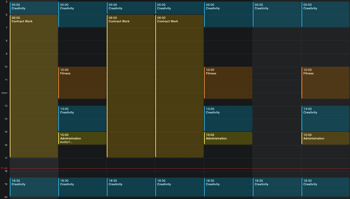 Novel November Week Calendar
