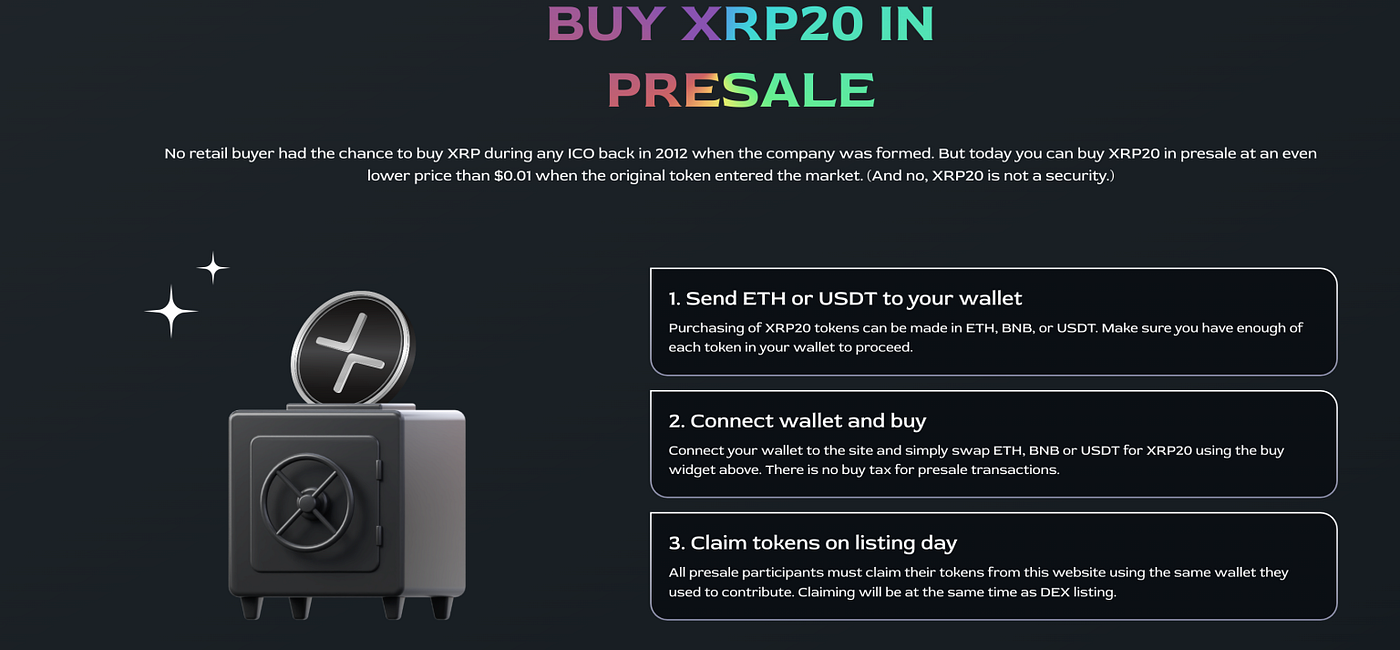 The potential 10x increase in value of XRP20 Coin is predicted for its  August 22 DEX listing; pre-sale participants staked 20 billion tokens. | by  Shogun Saski | Medium