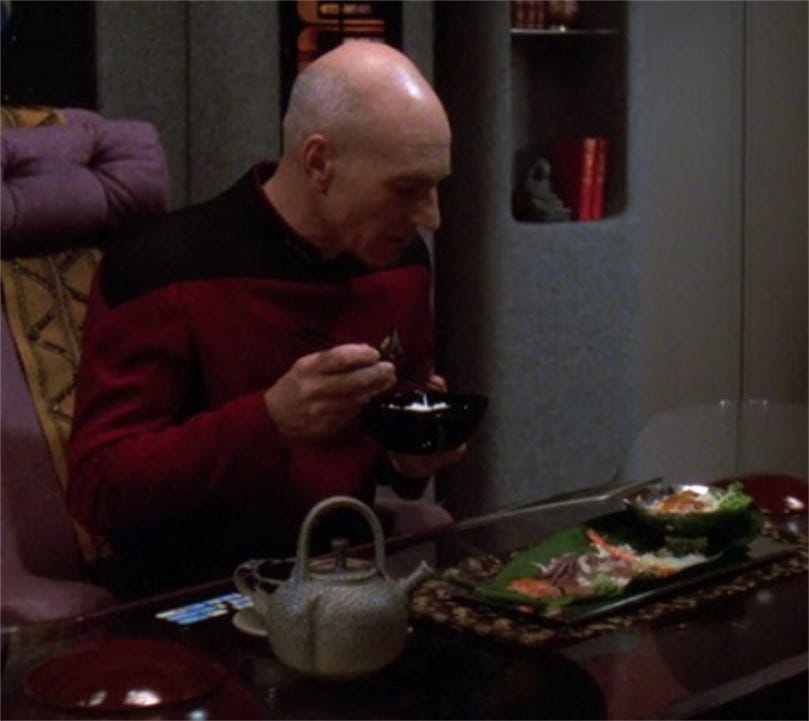 Bodum, Kitchen, Set Of Four Star Trek Captain Picard Earl Grey Tea Cups  Tea Pot Made By Bodum