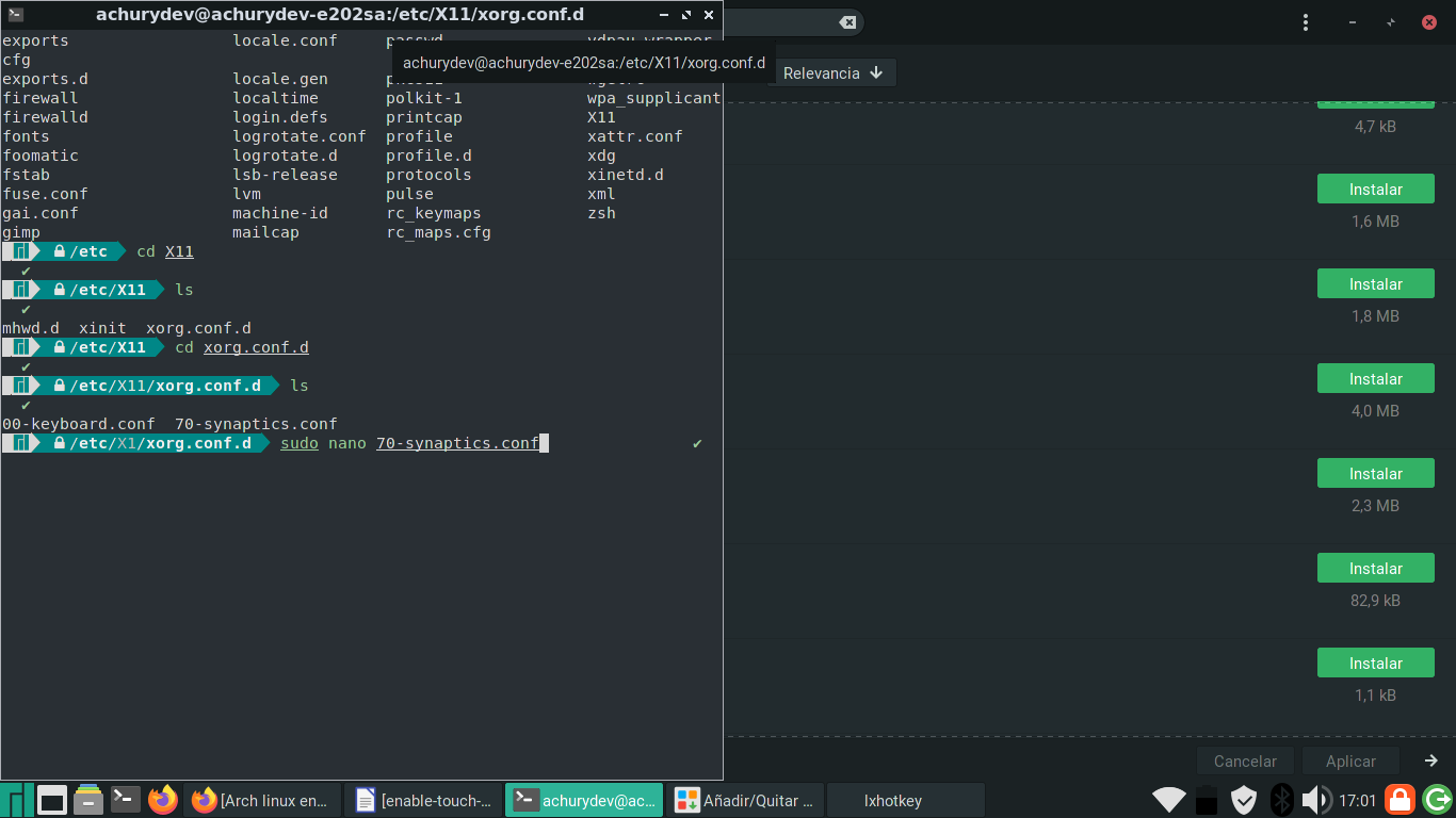 Manjaro LXDE enable tap to click on touchpad 2020 - Diego Fernando