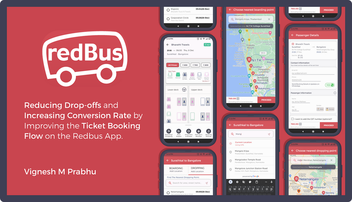 Attempted Redesigning Ticket Booking Flow On The Redbus App And Here is Why👇. | by Vignesh M |