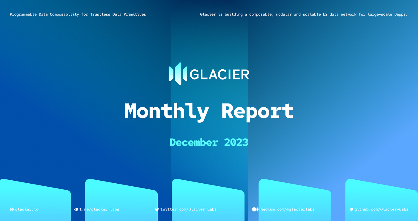 Glacier Network — December/Monthly Report | by Glacier Network | Medium