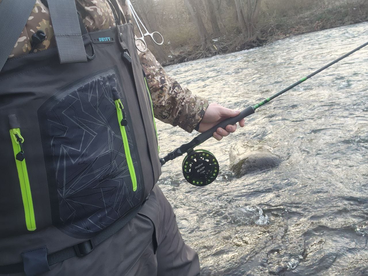 dryft primo zip front waders