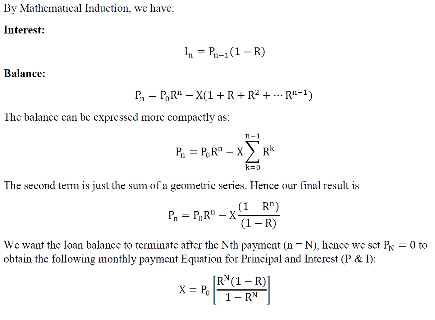 Mathematical induction sale calculator