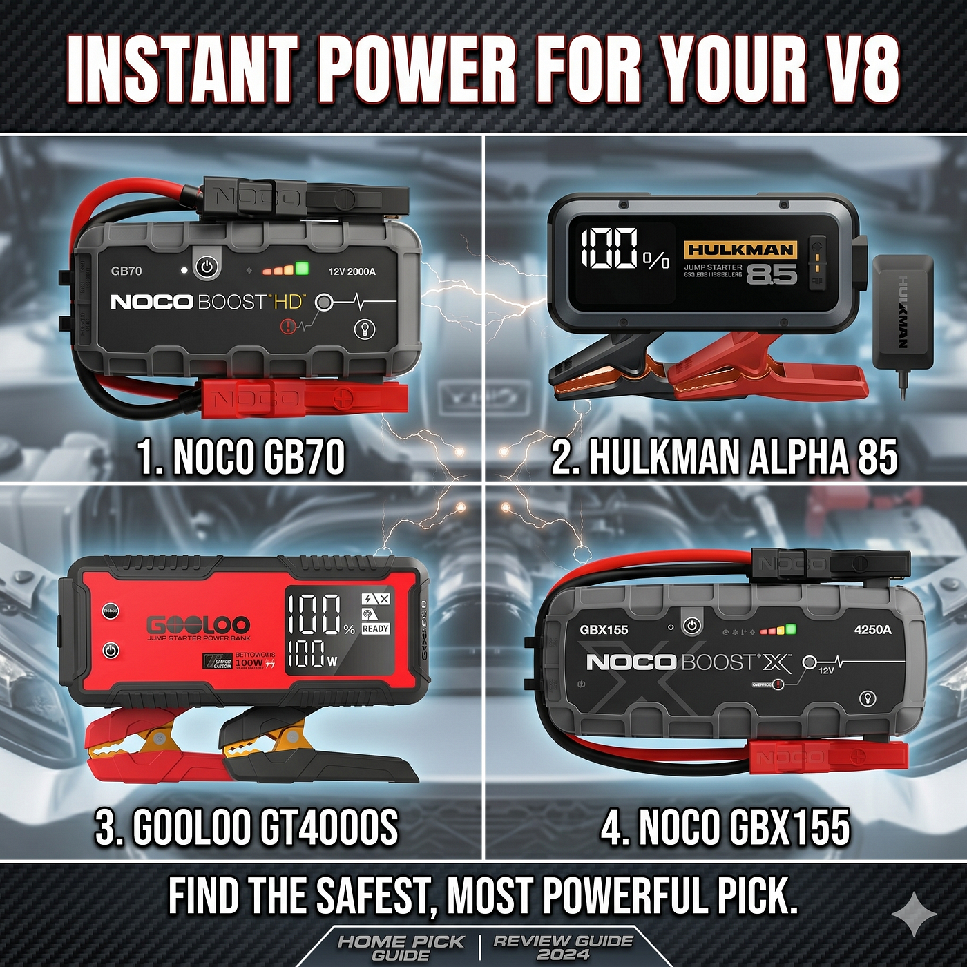Stop wasting money on jump starters that just click when your V8 dies.