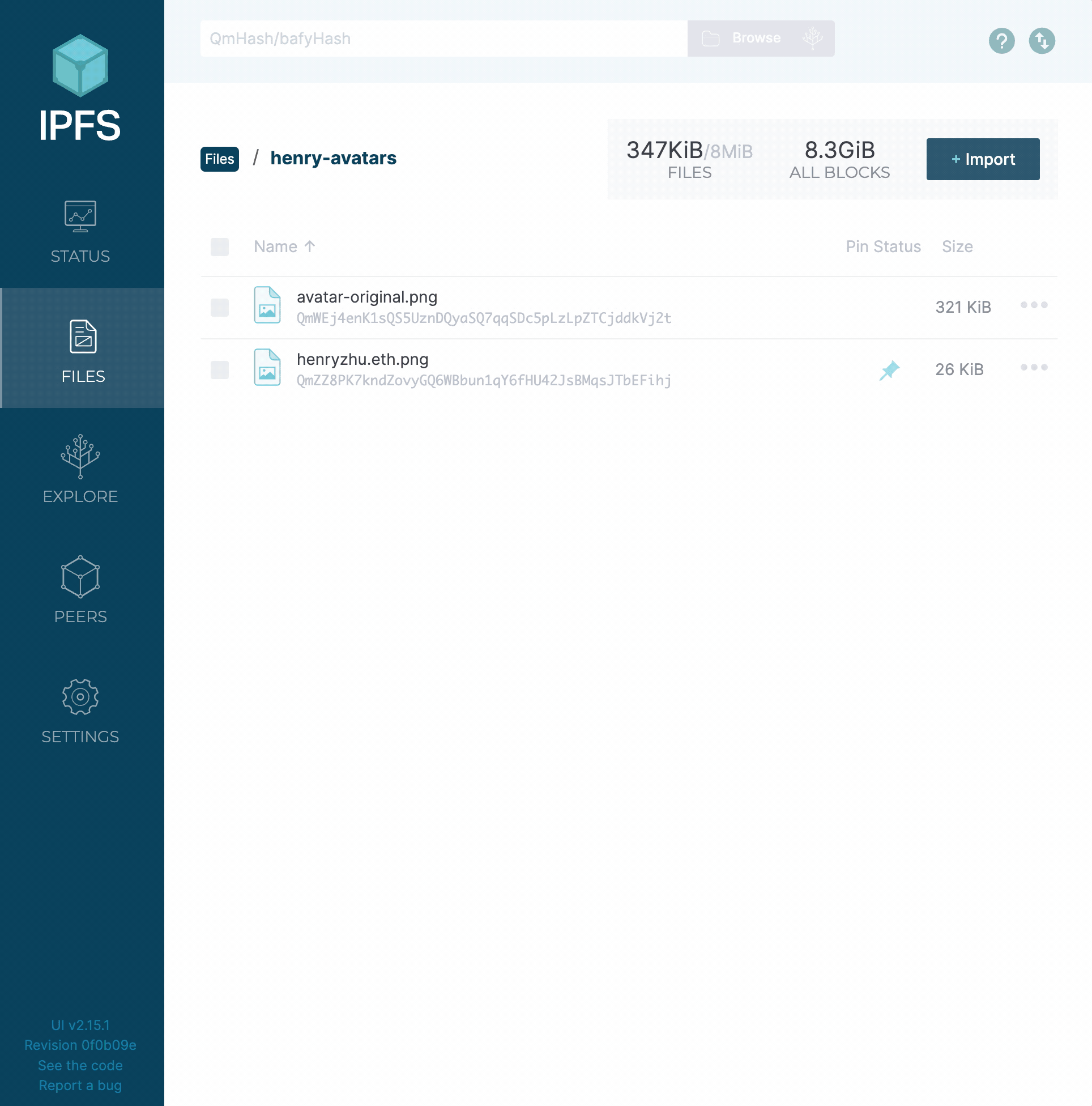 Folder for NFT pictures