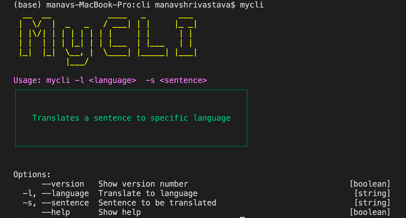 Let's Build a CLI | Command Line Interface with Node.js | by Manav  Shrivastava | Medium