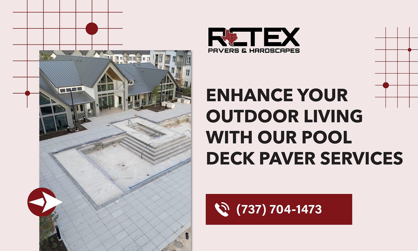 Update your exterior living place with Austin patios and pool deck pavers.