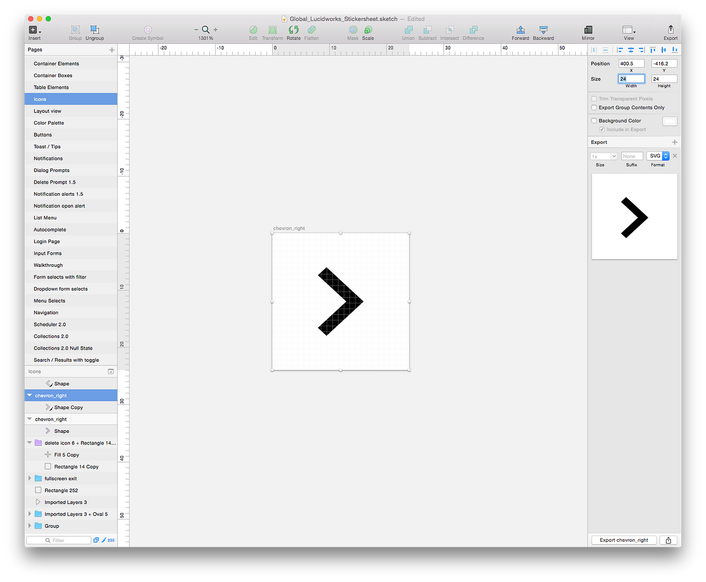 Icon categories, export image scaling, and more - WireframeSketcher