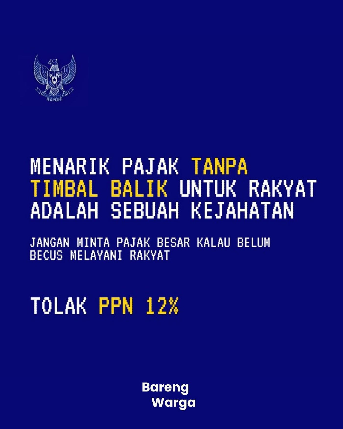 Kenapa Harus Tolak PPN 12%?