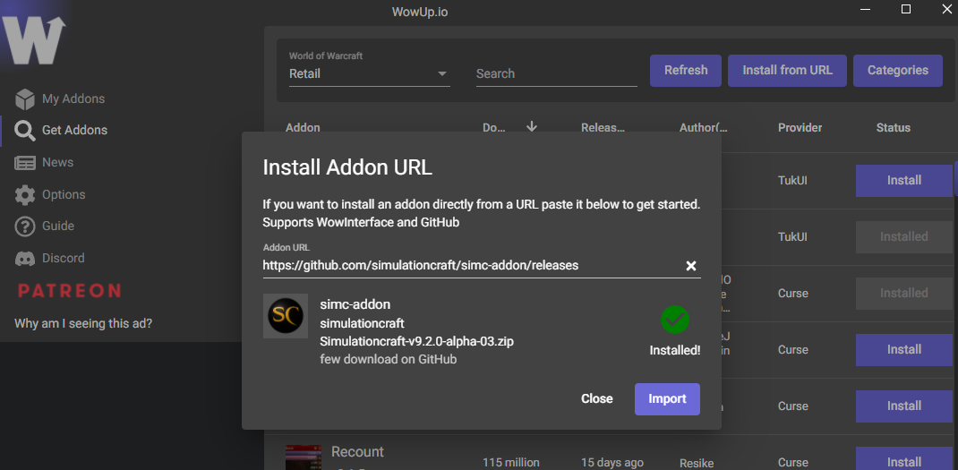 Installing and Using the SimulationCraft Addon - Raidbots Support