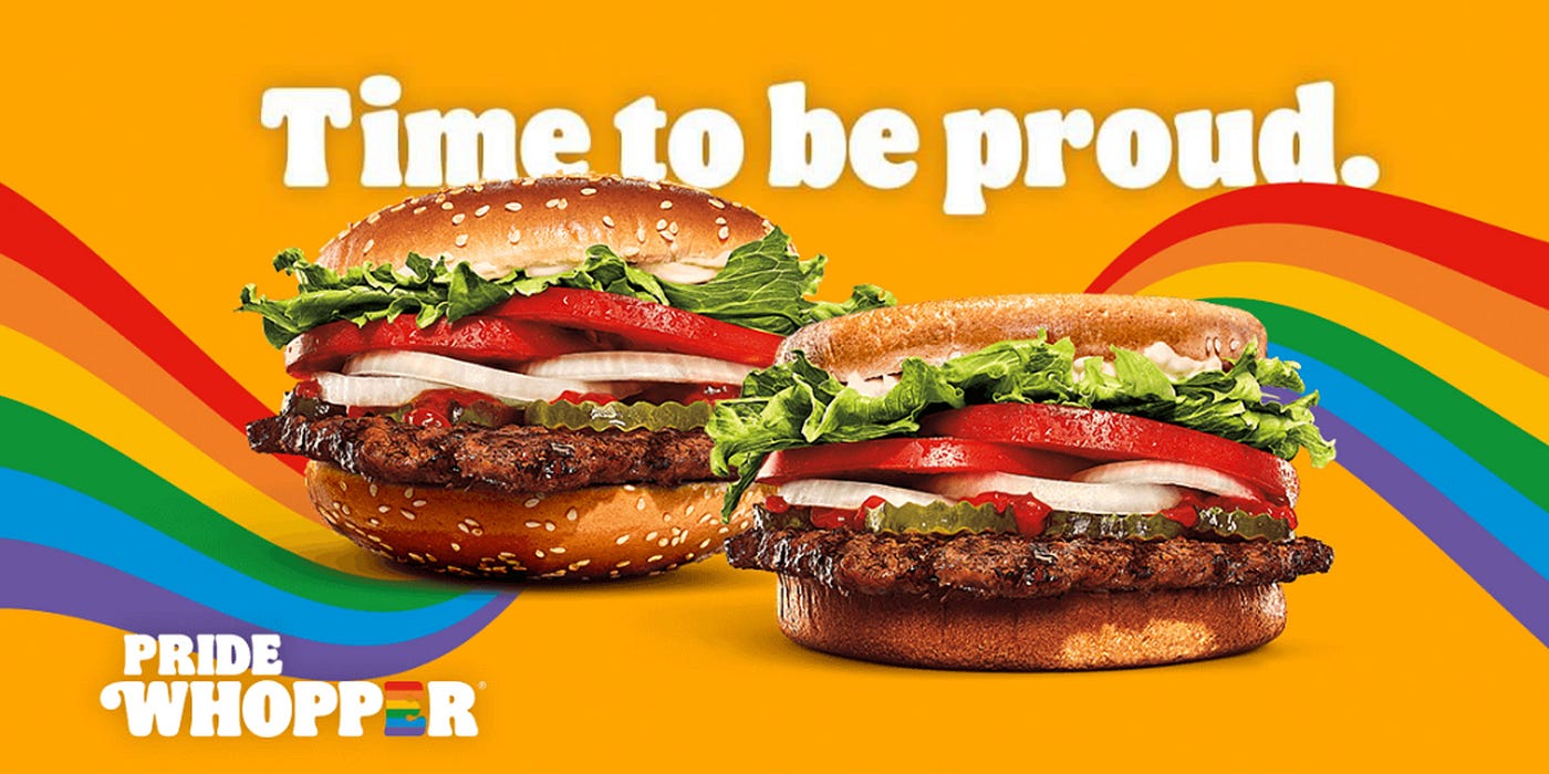 The Unhappy Meal. The story of the Pride Whopper launched…, by Preyansh  Shah, Marketing in the Age of Digital