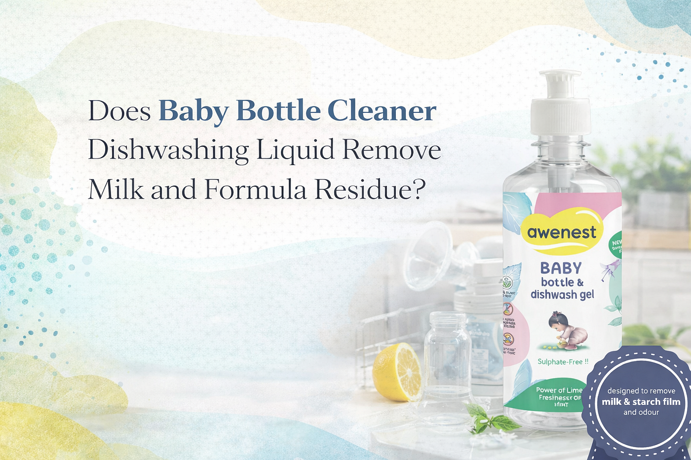 Does Baby Bottle Cleaner Dishwashing Liquid Remove Milk and Formula Residue?
