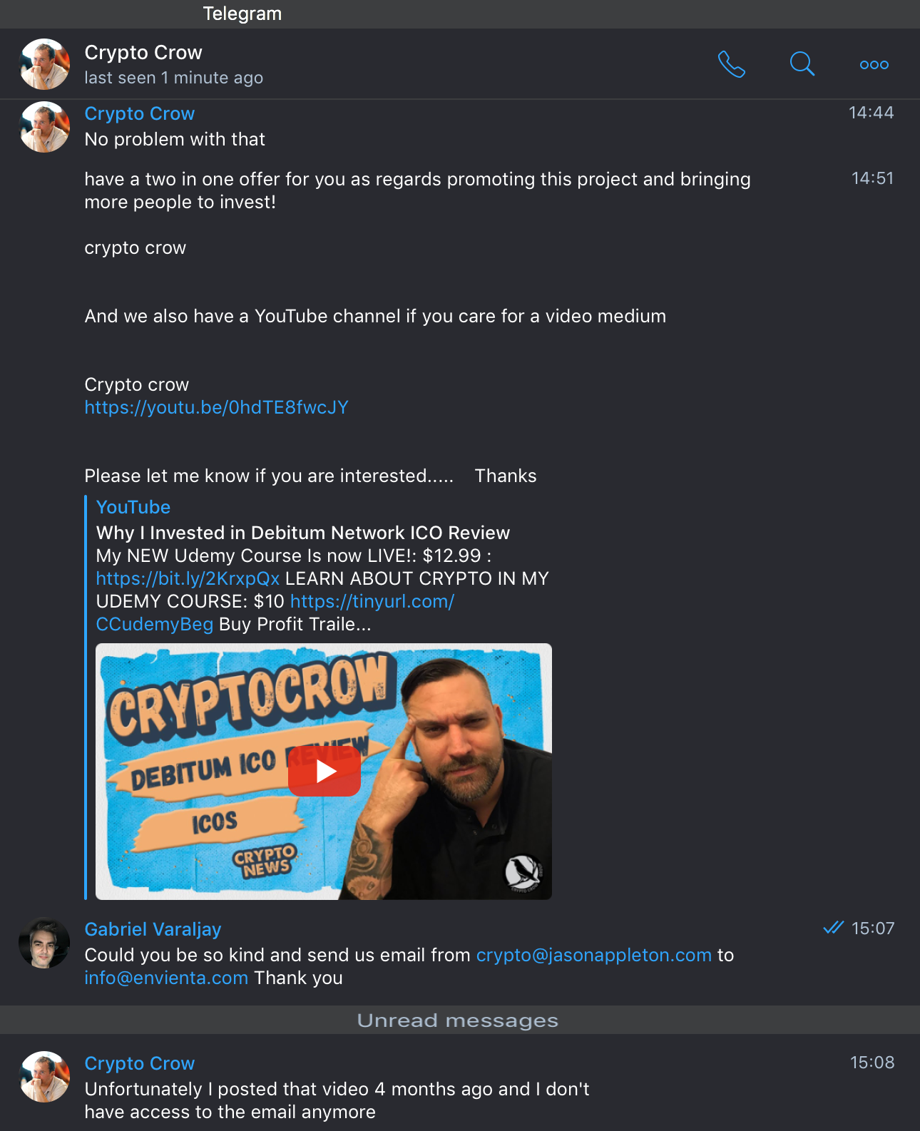 The Hyenas of Telegram. scam video-reviewer offers on Telegram | by Gabriel  Varaljay | Medium