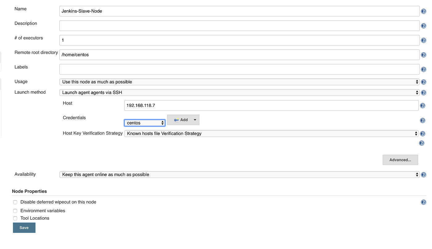 Set IP and cre
