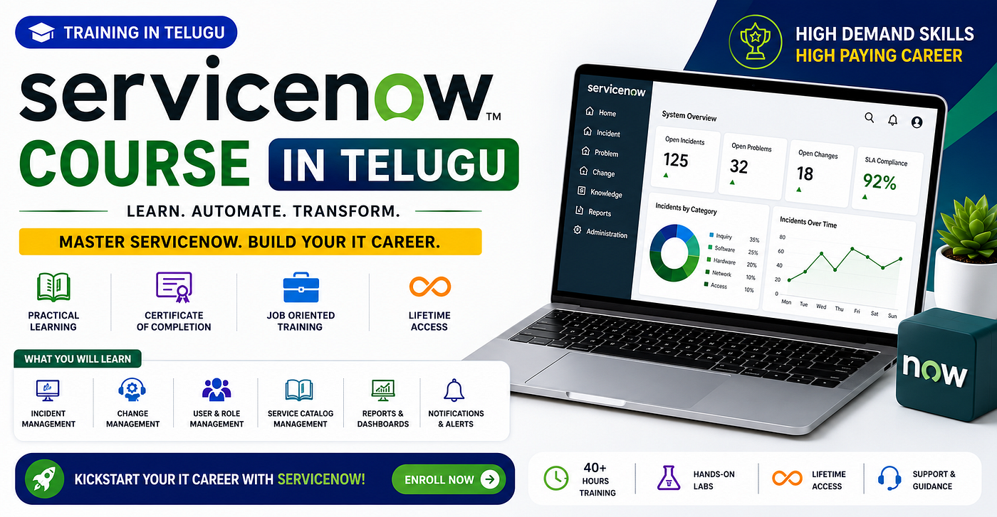 ServiceNow Course Training in Telugu